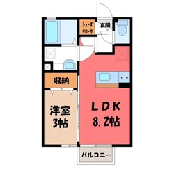 古河駅 バス5分  下山町下車：停歩7分 2階の物件間取画像